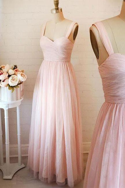 Sexy Full Length Tulle Prom Dress , Evening Dress , Party Dress , Bridesmaid Dress , Wedding Occasion Dress , Formal Occasion Dress