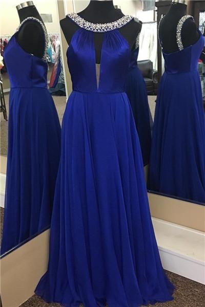 Blue Bridesmaid Dress Lace Up Prom Dress Evening Dress Full Length Prom Dress