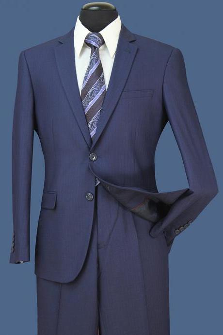 3PCS Grooms Men Tuxedos Formal Suits For Weddings Slim Plaid Best Mens Suits (Jacket+Vest+Pants)