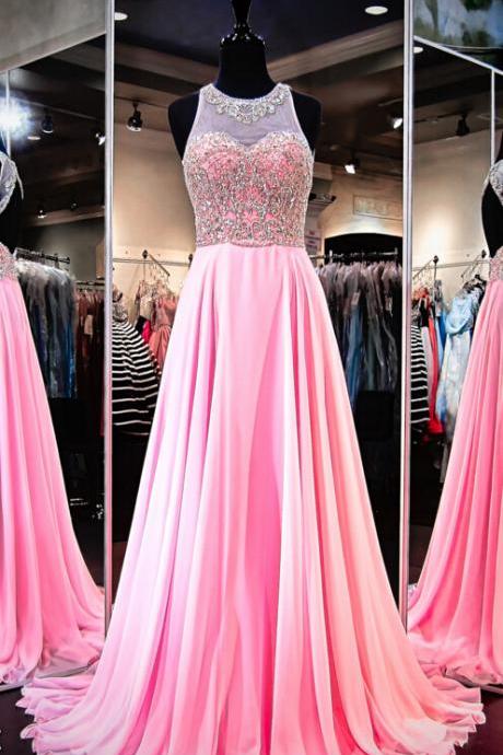 Pink Prom Dress, Prom Dresses,graduation Party Dresses, Prom Dresses For Teens