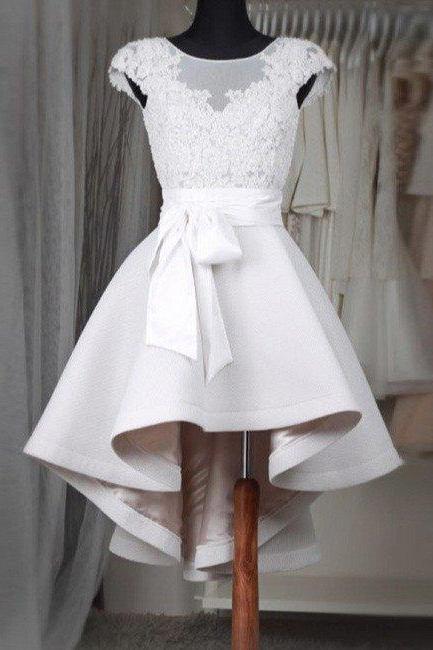 Gorgeous Short White Wedding Dress, Homecoming Dress ,short Prom Dress,graduation Party Dresses