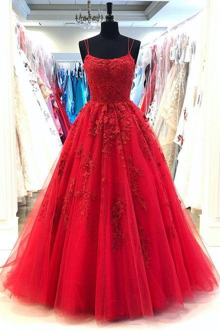 Burgundy Lace Long Prom Dress Evening Dress Custom