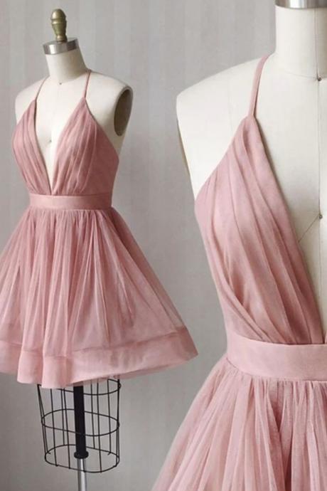 Pink Short Prom Dress Formal Dress Evening Party Dress