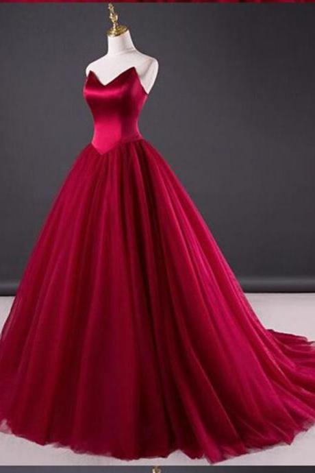 Long Strapless Prom Dress Evening Dress Formal Occasion