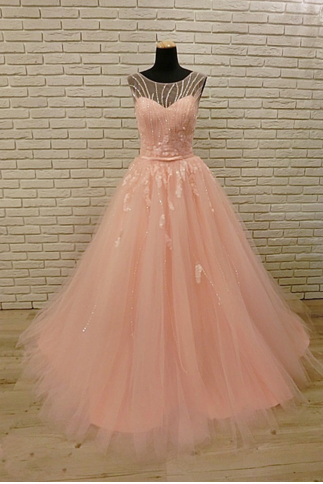 Blush Pink Evening Dress Beautiful Formal Occasion Prom Dress