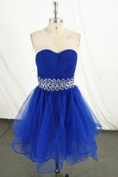 Royal Blue Homecoming Dresses, Gorgeous Party Dresses, Formal Dress F048