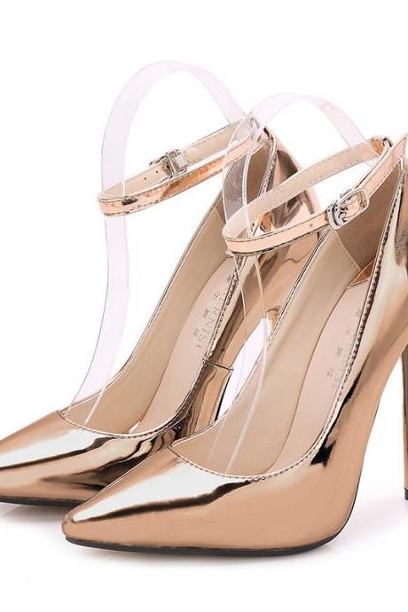 pointed toe plus size heels stiletto model host women's single shoes (heel 13cm) S039