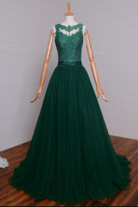 Green Prom Dresses Lace Prom Dress Evening Dress Ss284