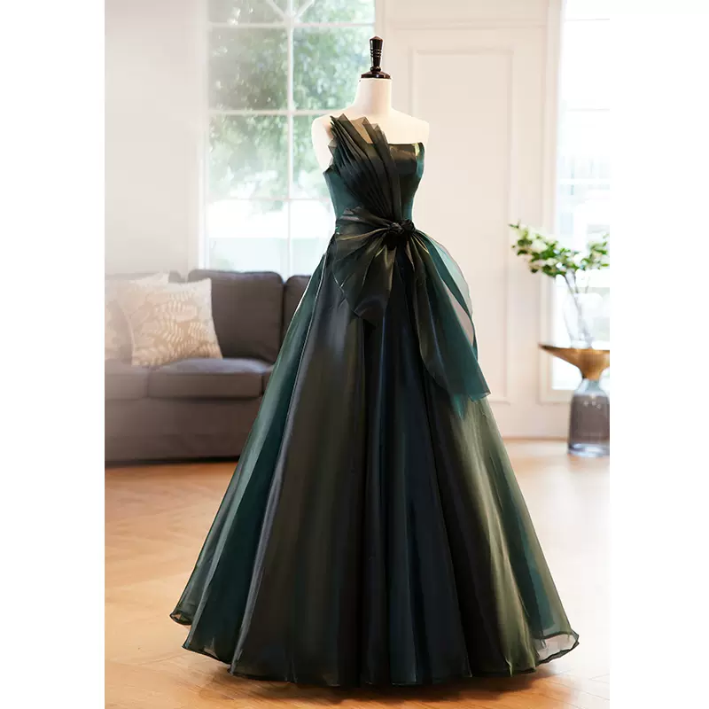 Green Strapless Prom Dress Evening Formal Dress Ss289