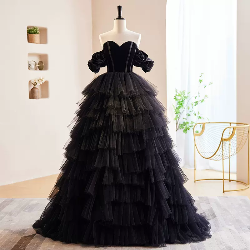 Black Wedding Dress Prom Dress Ss294