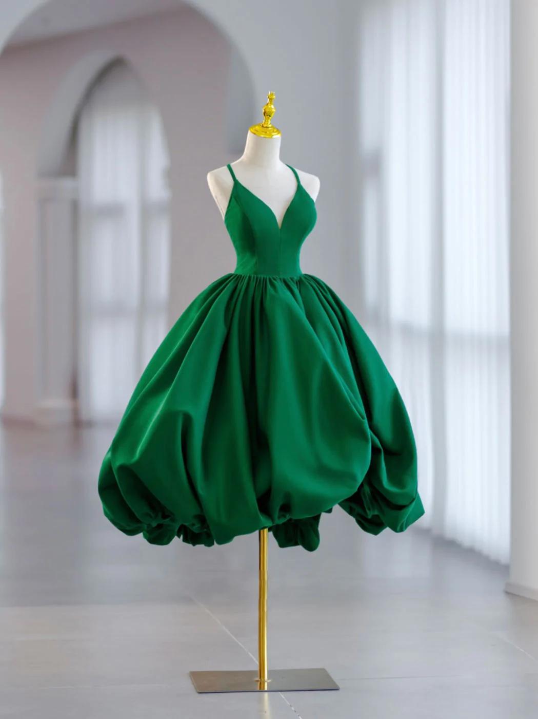 Green Short Prom Dress Evening Dress Brithday Party Dress Ss410