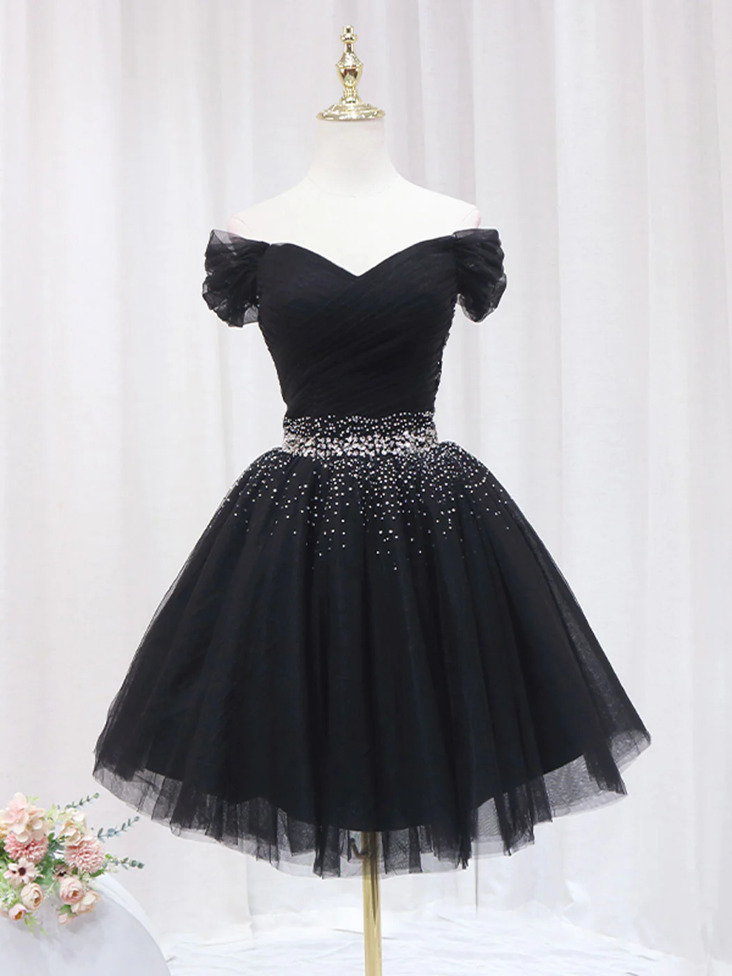 Off The Shoulder Short Prom Dress Homecoming Dress Ss412