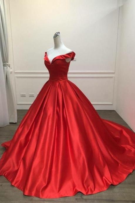 Hand Made Red Long Formal Evening Dress Prom Dresses Ss519