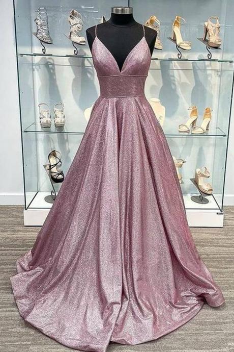 Sparkly Long Hand Made Prom Dresses Party Dress Evening Dress Ss583