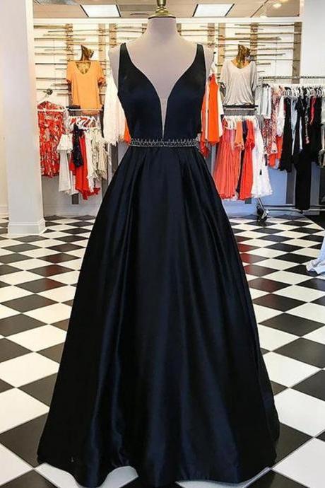 Hand Made Long Prom Dresses With Beading Party Dress Evening Dresses Ss588
