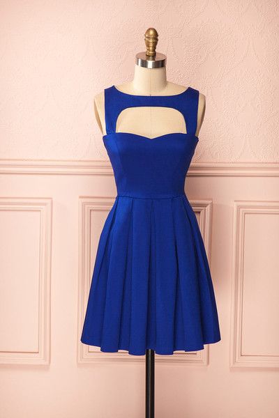 Royal Blue Prom Gowns Hand Made Custom Mini Short Homecoming Dress SS685