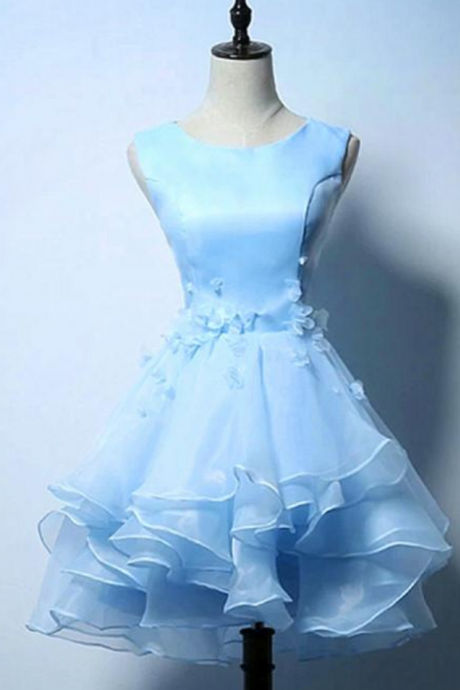 Homecoming Dresses Lovely Organza Layers Short Prom Dress Ss797