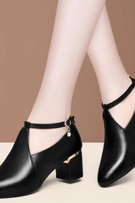 Botas Femininas Women Fashion Sweet Comfort Ankle Boots Lady Classic Autumn &amp;amp; Winter High Heel Black Boots H171