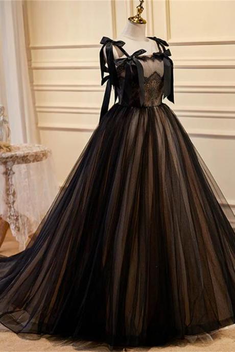 Black And Champagne Prom Dress Evening Dress Sa806