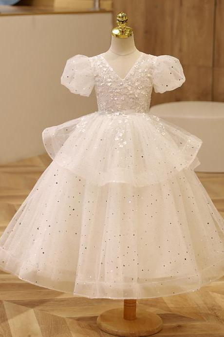 Flower Girl Dress Children&amp;#039;s Princess Dress Fk09