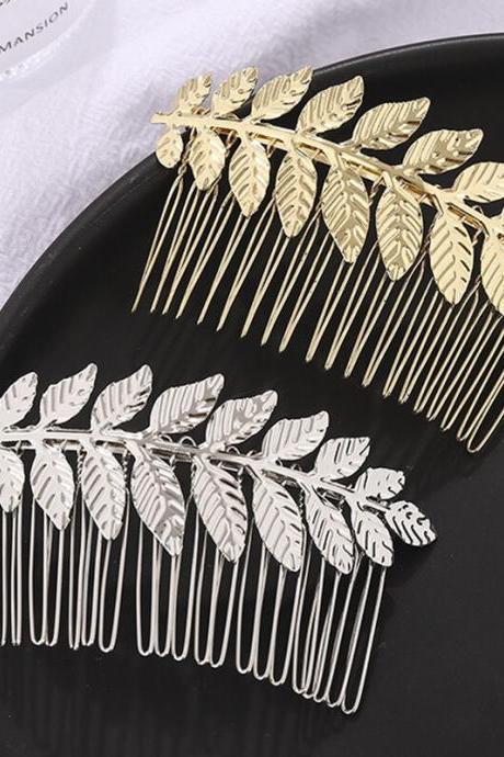 Rhinestone Hair Comb Clip Hairpins Jewelry Metal Barrette Bridal Tiaras For Women Wedding Hair Jewelry Accessories Je87