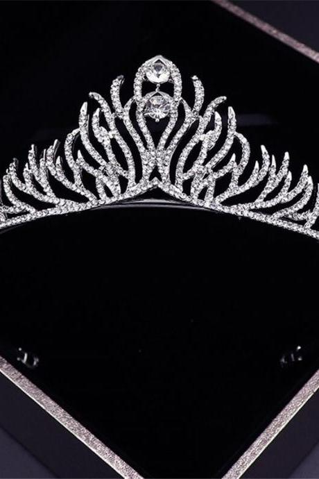 Vintage Baroque Metal Crystal Tiaras Wedding Crown Headband For Queen Prom Party Birthday Dance Headdress Je148