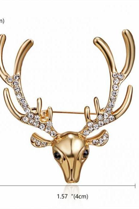 Fashion Rhinestone Crystal Animal Brooch Pin Women Gift B019