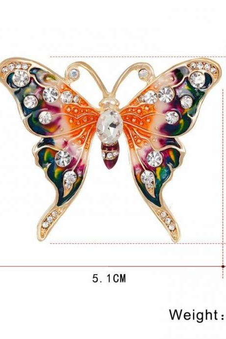 Fashion Rhinestone Crystal Animal Brooch Pin Women Gift B028
