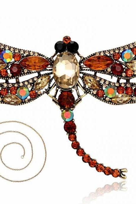 Fashion Rhinestone Crystal Animal Brooch Pin Women Gift B037
