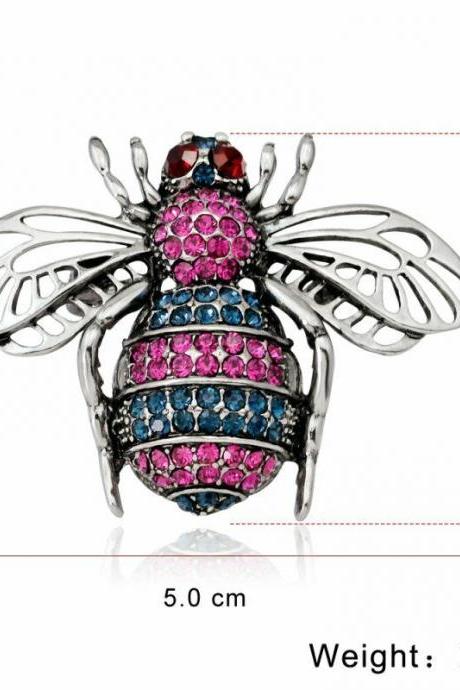 Fashion Rhinestone Crystal Animal Brooch Pin Women Gift B045