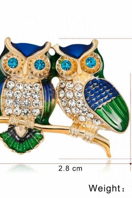 Fashion Rhinestone Crystal Animal Brooch Pin Women Gift B055