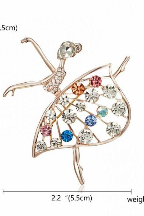 Fashion Rhinestone Crystal Animal Brooch Pin Women Gift B071