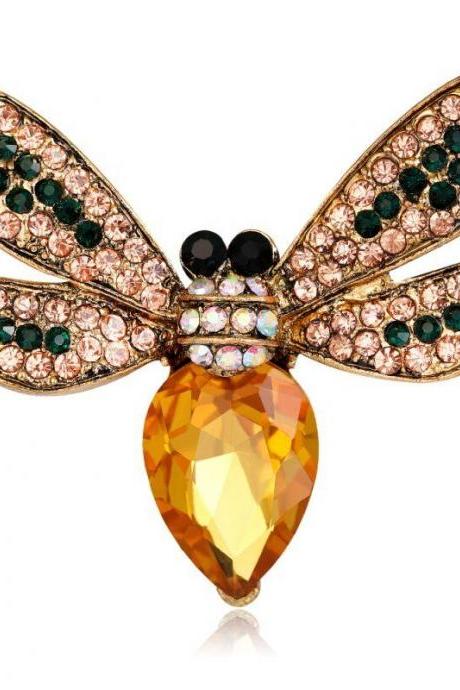 Crystal Pearl Animal Brooch Pin Wedding Bridal Jewellery B099