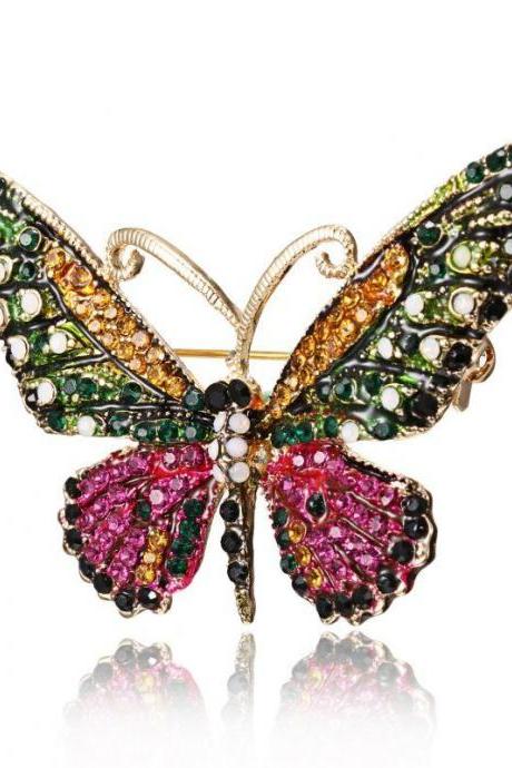 Crystal Pearl Animal Brooch Pin Wedding Bridal Jewellery B109