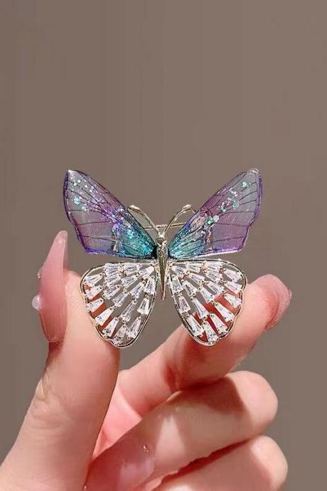 Fashion Zircon Crystal Brooch Pin Brooch Women Gift Jewelry B204