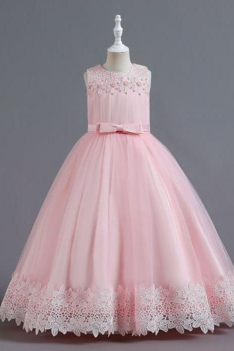 Children&amp;#039;s Dress Flower Girl Dress Lace Princess Dress Women&amp;#039;s Flower Kids Dress Fk31
