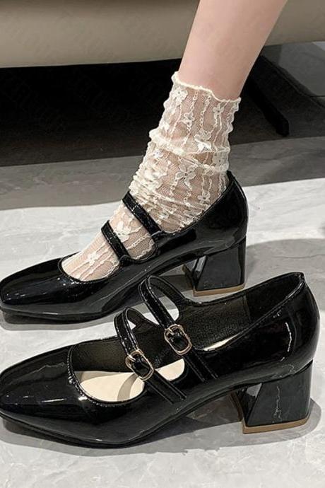 Lolita Mary Janes Women High Heels Shoes H224