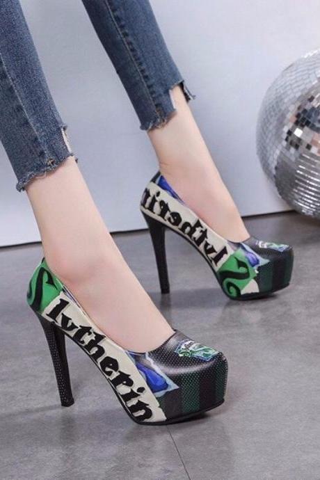 Women Designer Super High Heels Sandals Patent Leather Round Toe Wedding Pumps Ladies Sexy Platform Party Shoes H241