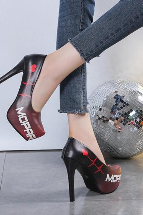 Women Designer Super High Heels Sandals Patent Leather Round Toe Wedding Pumps Ladies Sexy Platform Party Shoes H244