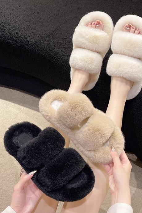 Women&amp;#039;s Casual Fashion Furry Slippers H306