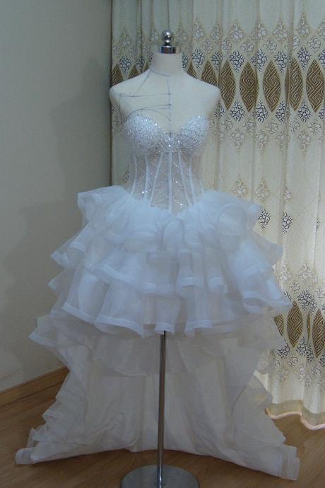 Elegant Sweetheart Strapless Tulle Formal Prom Dress, Beautiful Prom Dress, Banquet Party Dress Sa885