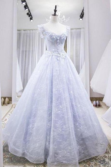 Elegant Sweetheart A Line Lace Tulle Evening Dress ,formal Party Dress,prom Dress Sa920
