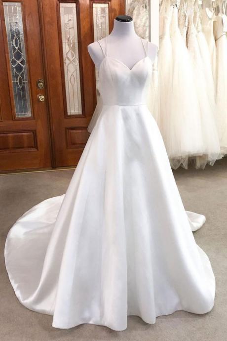 Elegant Simple Satin Formal Prom Dress, Beautiful Long Prom Dress Sa963