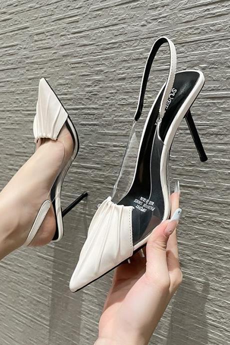 Fashionable Pointy Toe Student Style Women&amp;#039;s High Heels Internet Celebrity Stiletto Shoes(heel 8cm) H322