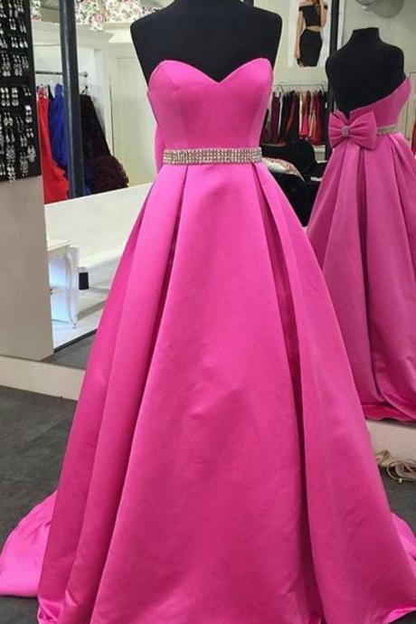 Sweetheart Long Prom Dresses With Beading Evening Dress Sa1021