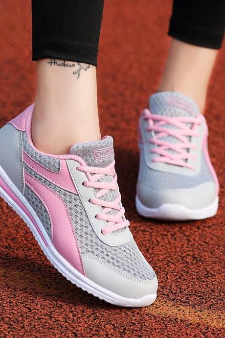 Women&amp;#039;s Shoes Mesh Breathable Anti-slip Sports Shoes Women&amp;#039;s Lightweight And Versatile Casual Shoes H482