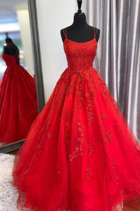 Red Prom Dress Long Prom Dresses Evening Dress Dance Dress Graduation School Party Gown Sa1094