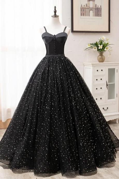 Black Prom Dress Sweet 16 Dress Formal Dress Evening Dress Pageant Dance Dresses Sa1102