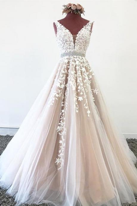 Lace Prom Dress Formal Ball Dress, Evening Dress Sa1108
