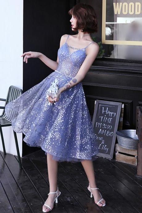 Tulle Straps Short Homecoming Dress Formal Dress Short Prom Dress Sa1208